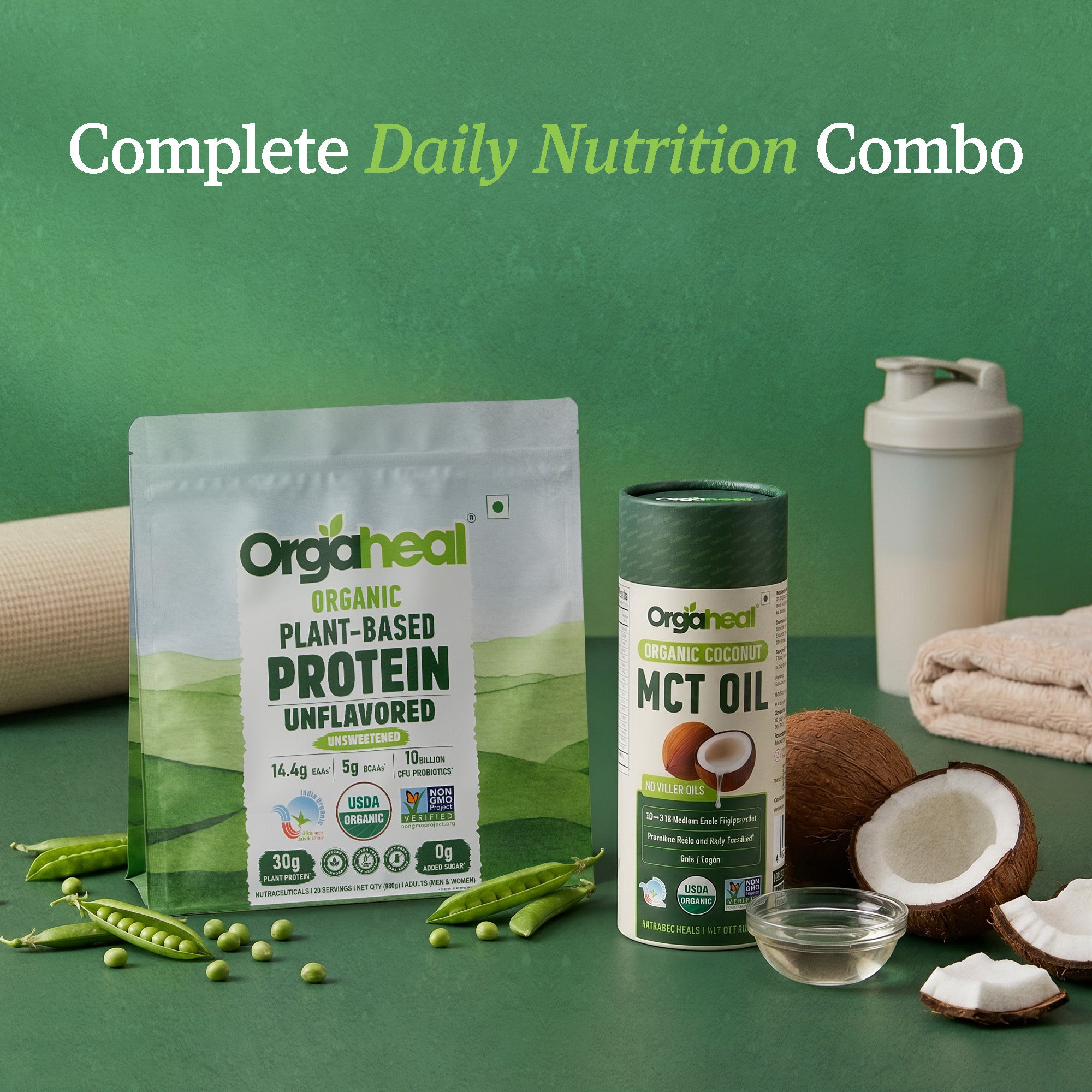 Organic Plant Protein + Organic MCT Oil