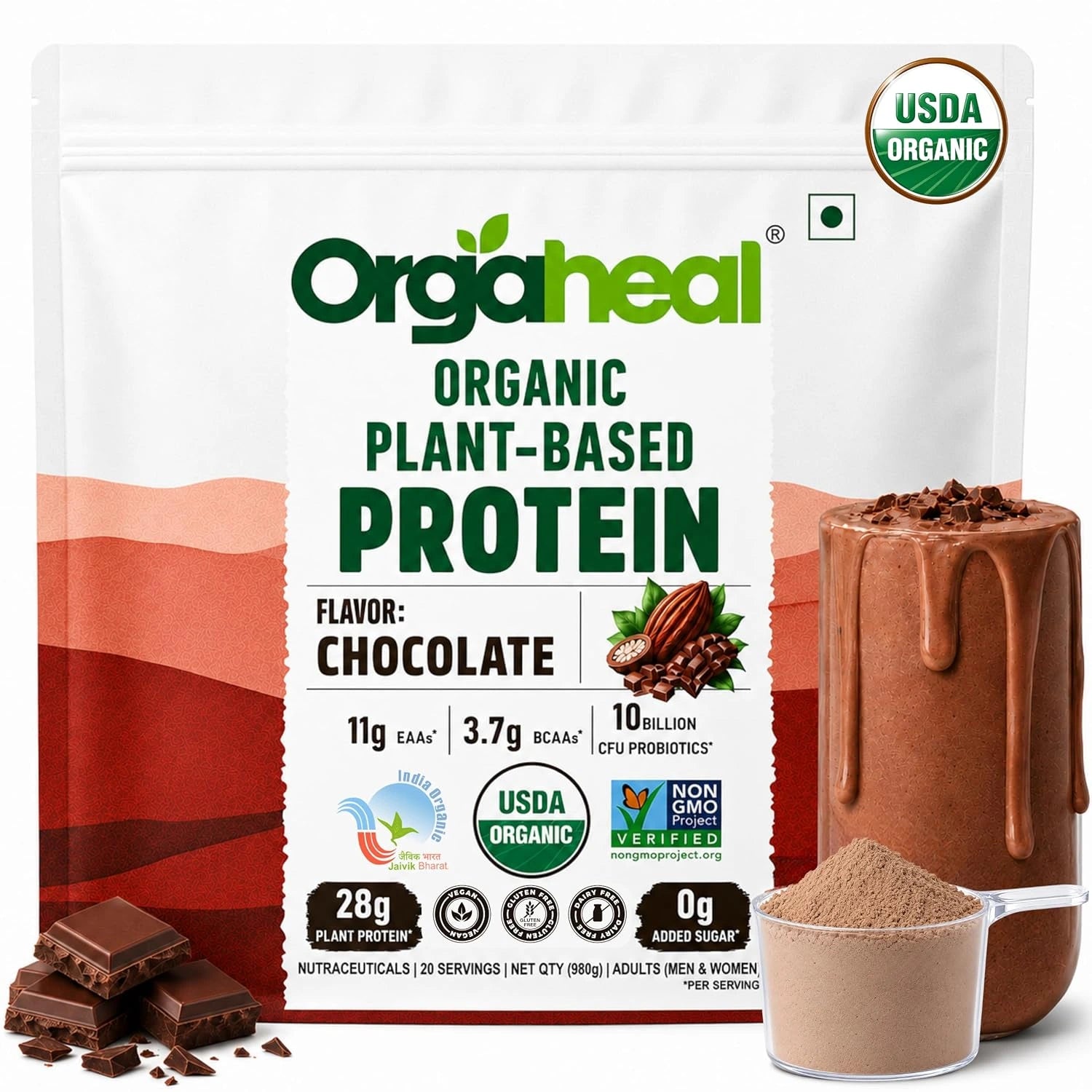 Organic Plant-Based Protein Chocolate